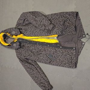 G-star Raw long military field jacket,inner quilted puffer vest